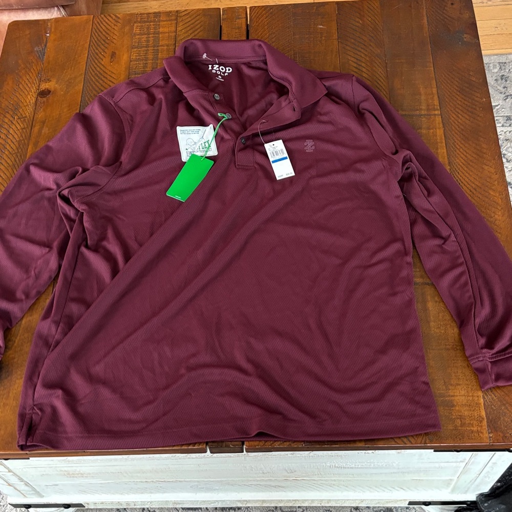 Izod Men's Deep Maroon Polo Shirt